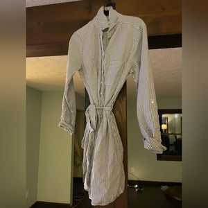 Abercrombie & Fitch Striped Work Dress (Medium)